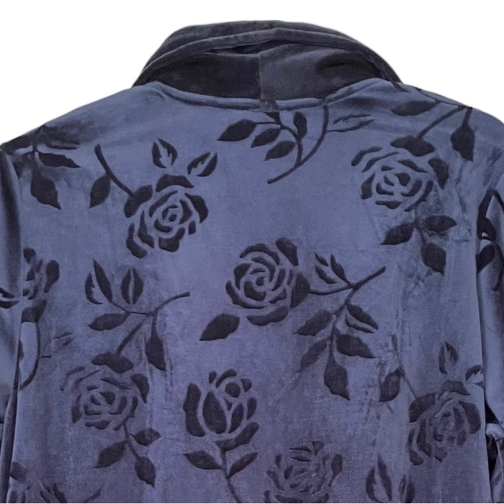 Velvety NEW WITH TAGS Vintage Amanda Stewart Rose Housecoat Nightgown